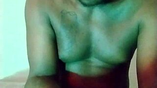 guy chills in green-lit home room jerking to holiday masturbation songs for halloween thanksgiving christmas join the fun