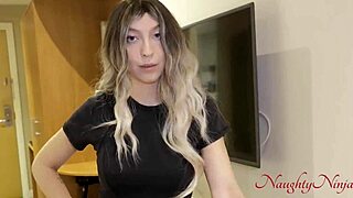 stepmom in fishnets rides my big cock doggystyle to keep me motivated for school