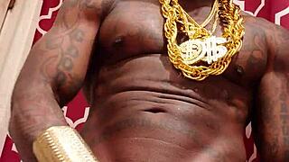 hallelujah johnson worships my huge black hairy cock up close