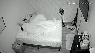 StepMom Caught Filming Stepson's Huge Cock Creampie in Bedroom Taboo!