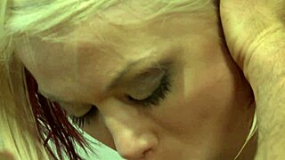FUCKING SEXY BLONDE MOM IN STOCKINGS TAKES ANAL DOGGYSTYLE!