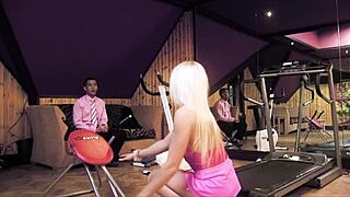 after tonguing that monster cock she spreads creamy thighs wide