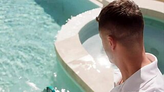 piper press ditches her hubby by the pool to ride that huge cock doggystyle nonstop