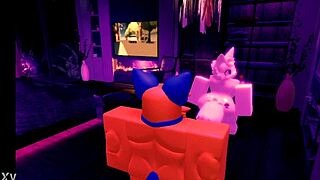 Furry Roblox Slut Fucked by Monster Cock Anal