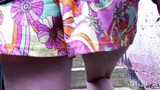 german scout picks up skinny blonde teen daruma rai for rough berlin casting fuck