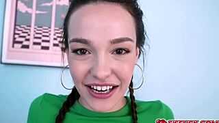 Juan Loco Stares at Stepsis Rissa Mays Huge Natural Titties Jerking Cock