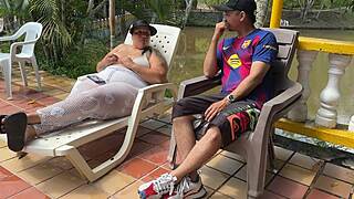 damn, that huge colombian ass gets roughly fucked for cash doggystyle