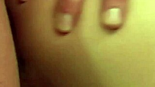 Skinny blonde Alissa takes two monster cocks double penetrating her tight holes in threesome