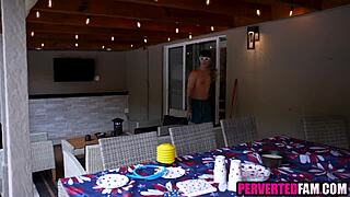 step bro sneaks in for july 4th fuck with stepsis?