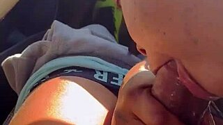 Big dick nuts blast hot cum in her mouth!