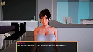 monster cock ravages big tits and huge ass in erotic family game scene