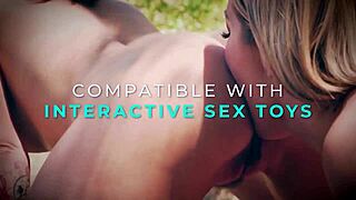 check out this futuristic milf taking two vintage nerdy blondes' virginity in rough lesbian threesome scissoring