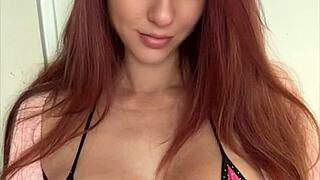 Watch artemisia's massive natural italian milf tits bounce sexy in slow motion bikini tease