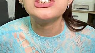 wanna see me eat junk food then puke it all over my big ass tits?