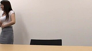 japanese busty teen idol shines in her first audition