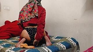 Housewife Bends Over Pounding Ass with Thick Dildo