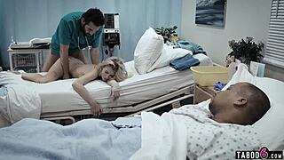 dirty doctor drills petite blonde teen patient deep in hospital