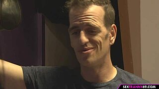 whoa this slutty transsexual cheerleader takes two cocks at once 🔥👯‍♀️