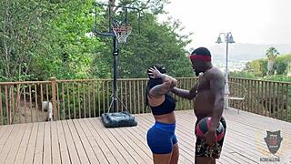 Basketball game heats up as rome major bareback fucks monica santhiago big ass interracial cowgirl deepthroat