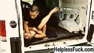 helpless teen michelle martinez roughly taken by dominant force
