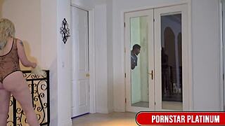 Blonde Leya Falcon wrecked hard in every hole by massive ebony hunk Kriskxxx domination