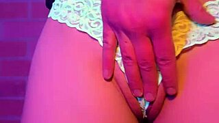 dripping wet pussy fingering squirt then cum blast on my tongue 💦👅