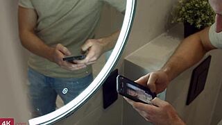 I couldn't resist seducing my bf into filling my skinny shaved pussy with cum.