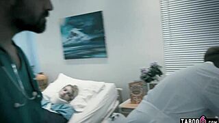 dirty doctor drills petite blonde teen patient deep in hospital