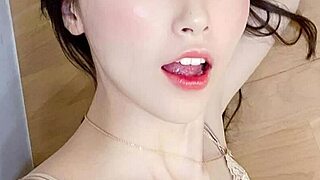 Sweet faced big tits shaved pussy girl deepthroats daddy sm fingering closeup cumshot pov