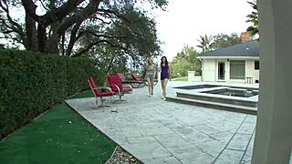 bff caught fingering leads to hot lesbian threesome kiss and lick