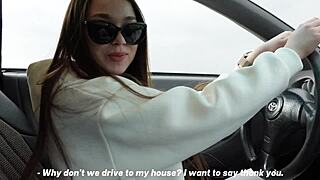 stranger fixes car then fucks my pussy rough outdoors on highway