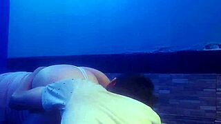 licking my latina wife's juicy pussy in motel before doggystyle pounding