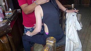 I Can't Resist Stepsis Pussyjob With Just The Tip Standing Up
