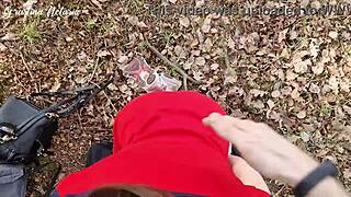 Wow, Shy Russian's Slobbery Woods Blowjob!