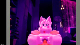 Furry Roblox Slut Fucked by Monster Cock Anal