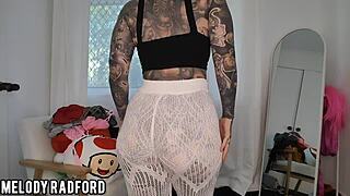 curvy milf tries sheer shein outfits bedroom see through haul