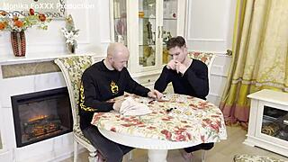 3 friends gangbang monika fox in lotto break 😈 double anal dp deepthroat facial