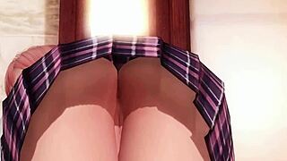 honoka from doa5 in gravure studio shower topless big tits big ass closeup