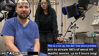 Freshman Yasmine Woods Screams Through Mandatory Hitachi Orgasm in Doctor Exam!