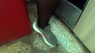 Why watch hubby jerk when I fuck his friend deep in lingerie?