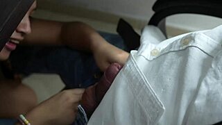 Bony Sucks Stepdad's Delicious Cock And Loves Every Inch Of It Deep