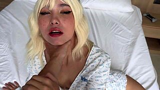 She's drenched in hot cum after wild fuck session