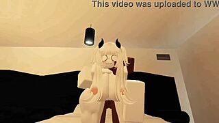roblox shy girl turns lusty riding big cock cowgirl cumshot game