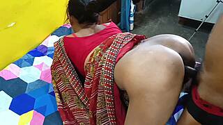 newlywed desi indian housewife endures rough doggystyle pounding from husband in village home