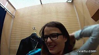 WOW! Adorable Czech teen seduced in mall then POV asshole poke?