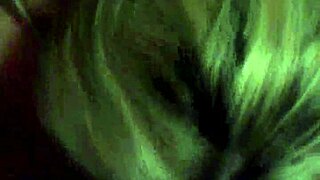 guy unloads thick cum load right on her waiting face in closeup shot
