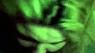 guy unloads thick cum load right on her waiting face in closeup shot