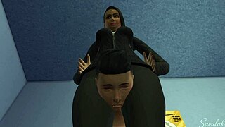 beurette 92i slams her wet pussy down hard on cock