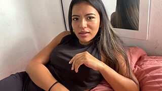 convinced my girlfriend's hot latina friend for bareback ass massage fuck