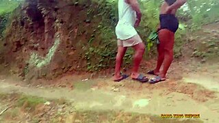bbw kings wife gets pounded in bush during village ritual sex fest